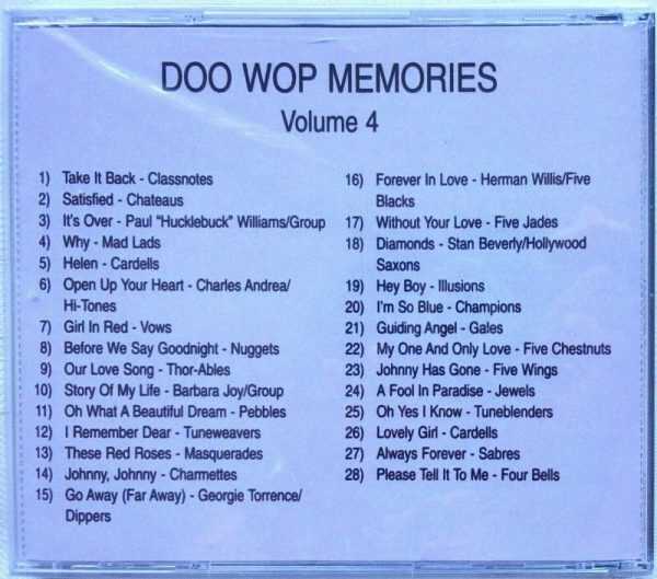 DOO WOP MEMORIES - CD - VOL. 4 - Image 3