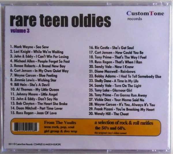 RARE TEEN OLDIES - VOLUME 3 - CD - Image 3