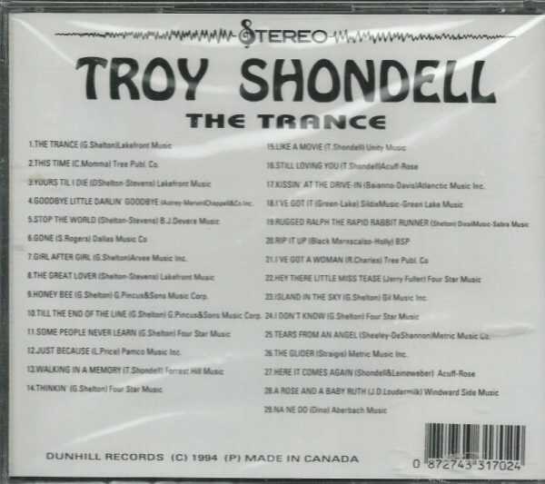TROY SHONDELL - THE TRANCE CD - Image 3