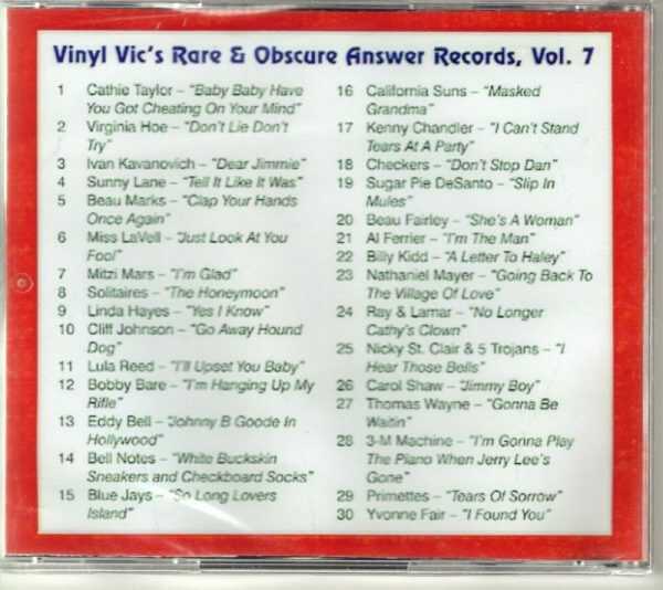 VINYL VIC'S RARE AND OBSCURE ANSWER RECORDS – VOL. 7 - Image 3