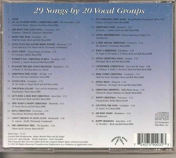 A WHITE CHRISTMAS - CD - 29 SONGS BY 20 VOCAL GROUPS - Image 3