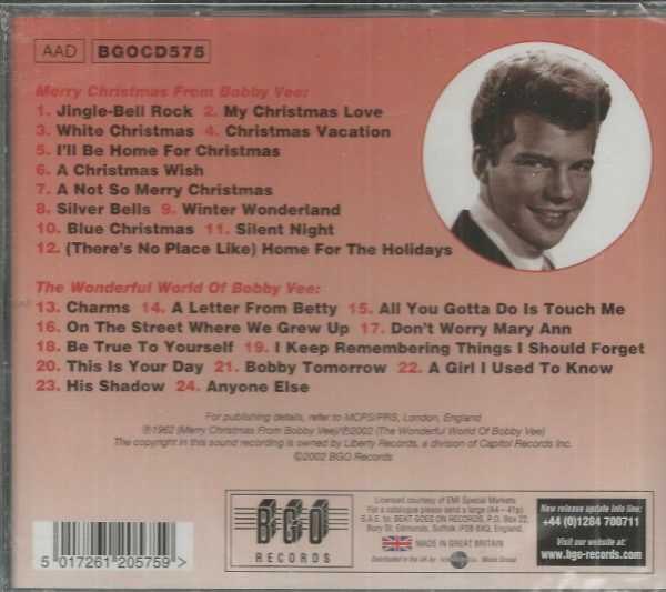BOBBY VEE – MERRY CHRISTMAS FROM BOBBY VEE & THE WONDERFUL WORLD OF BOBBY VEE CD - Image 3