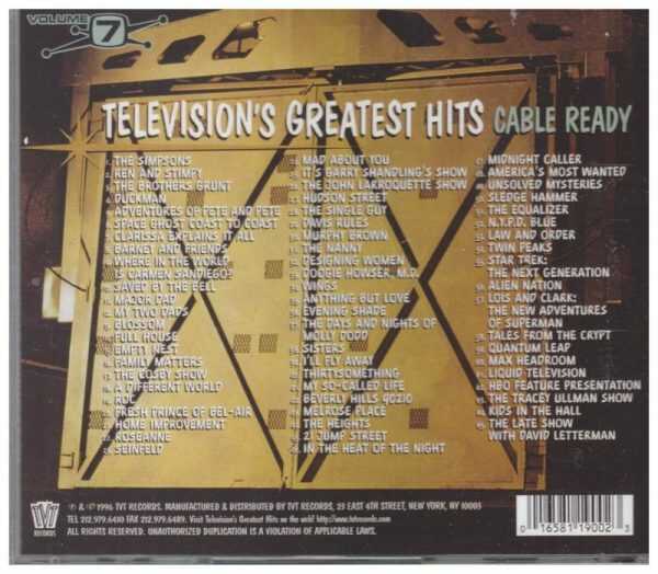 TELEVISION'S GREATEST HITS - VOLUMES 1 THRU 7 CD - Image 8