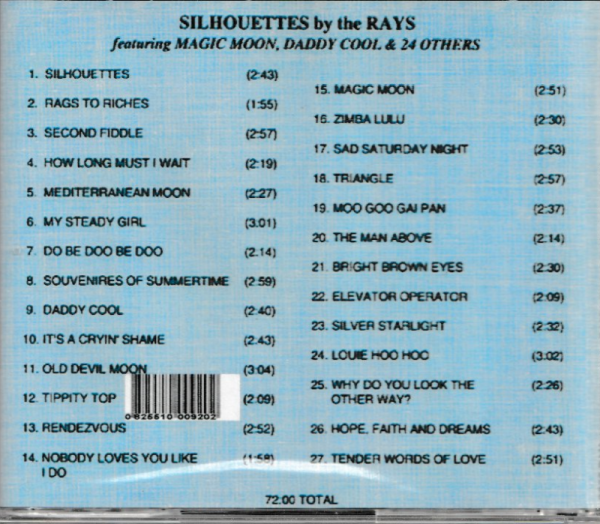THE RAYS - SILHOUETTES CD - Image 3