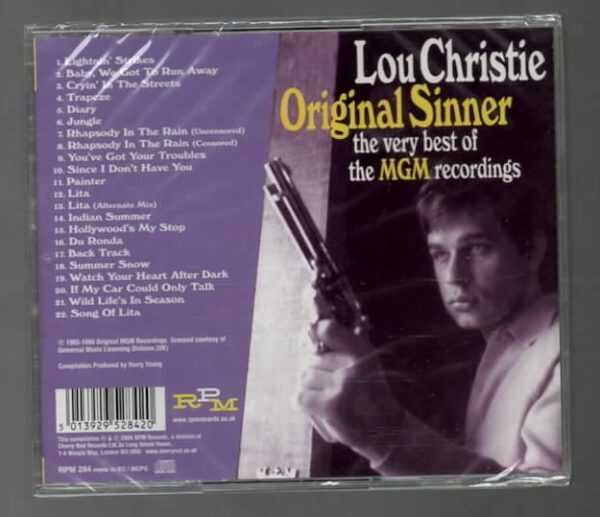 THE VERY BEST OF THE MGM RECORDINGS – LOU CHRISTIE ORIGINAL SINNER - Image 3