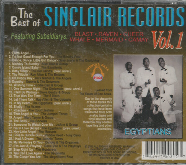 BEST OF SINCLAIR RECORDS CD - VOL.1   Brand New - Image 3