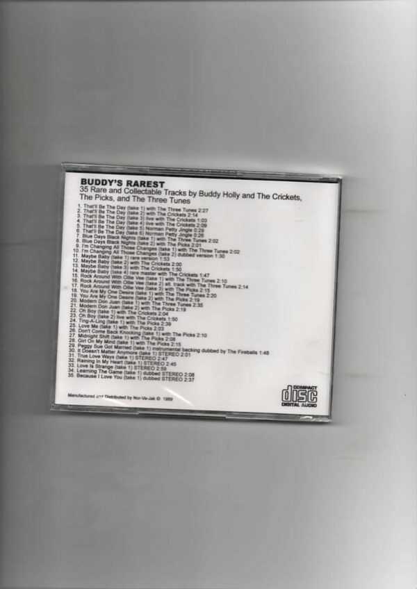 BUDDY HOLLY - 35 RARE & COLLECTABLE TRACKS-BRAND NEW CD - Image 3