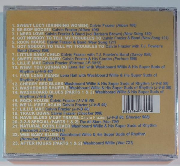 CALVIN FRAZIER MEETS WASHBOARD WILLIE  CD BRAND NEW - Image 3