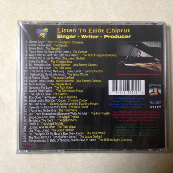 CHIPRUT, ELLIOT - LISTEN TO - BRAND NEW CD - Image 3
