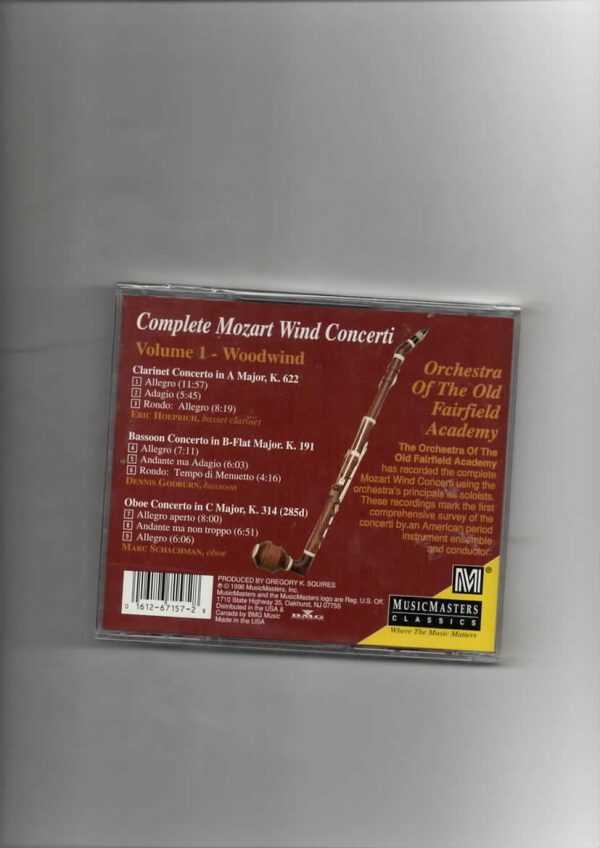 COMPLETE MOZART WIND CONCERTI VOL 1 WOODWIND-BRAND NEW CD - Image 3