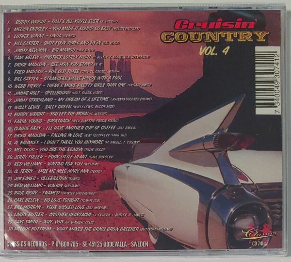 CRUISIN COUNTRY - VOL 4   CD   BRAND NEW - Image 3