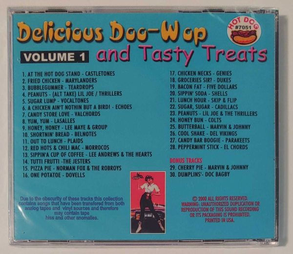 DELICIOUS DOO WOPS AND TASTY TREATS - VOL 1  CD  BRAND NEW - Image 3