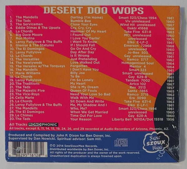 DESERT DOO WOPS  56-68  CD  BRAND NEW  CD  BRAND NEW - Image 3