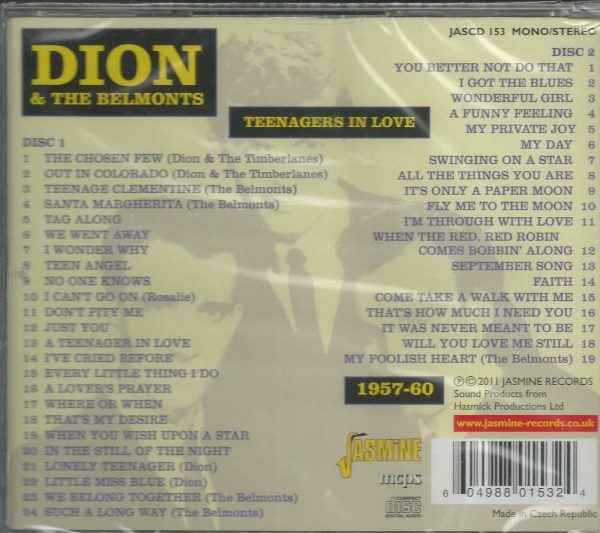 DION & THE BELMONTS - Teenagers In Love - 1957- 60 - 2 CD SET - BRAND NEW - Image 3