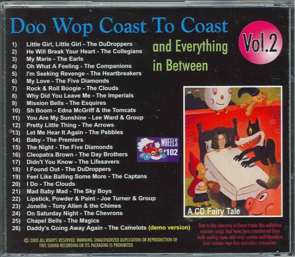 DOO WOP COAST TO COAST And Everything In Between - CD -  Vol. 2 - BRAND NEW - Image 3