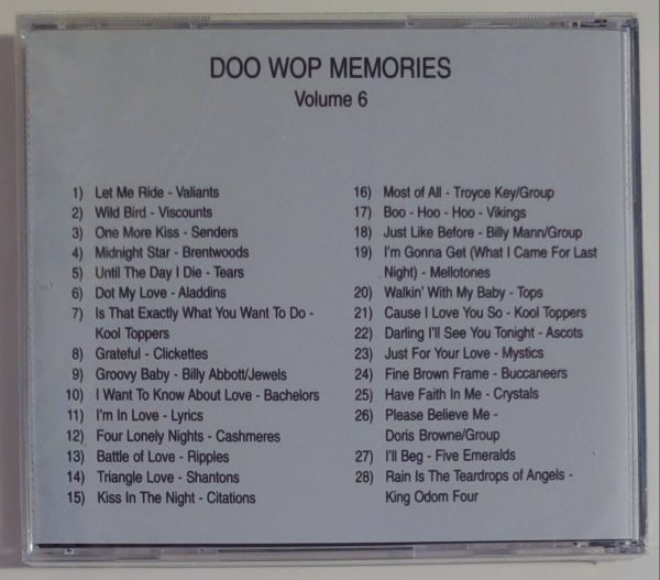 DOO WOP MEMORIES - VOL 6   CD BRAND NEW - Image 3