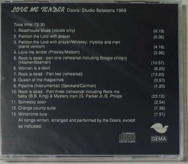 DOORS - LOVE ME TENDER   CD     BRAND NEW - Image 3
