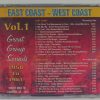 EAST COAST WEST COAST - VOL 1   CD BRAND NEW - Image 3