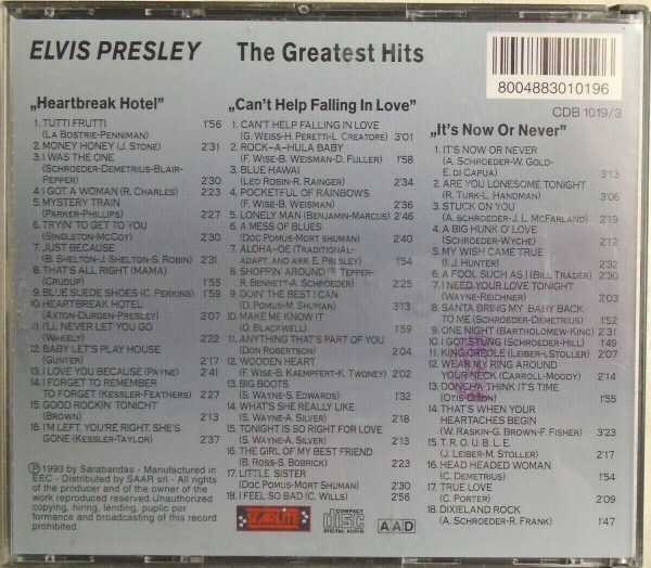 ELVIS PRESLEY - 3 CD SET - The Greatest Hits - BRAND NEW - Image 3