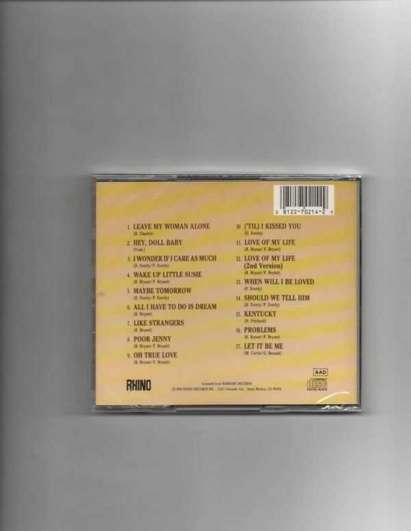 EVERLY BROTHERS - ALL THEY HAD TO DO WAS DREAM - BRAND NEW CD - Image 3