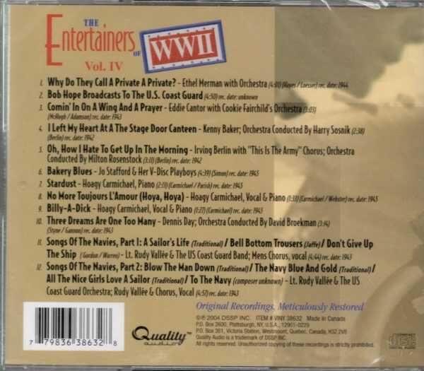 Entertainers Of World War II - Vol 4 - CD - Brand New - Image 3