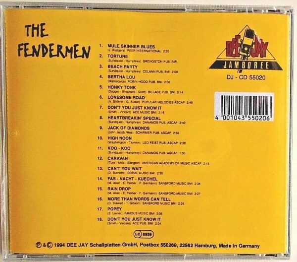 FENDERMEN - CD - Mule Skinner Blues - BRAND NEW - Image 3