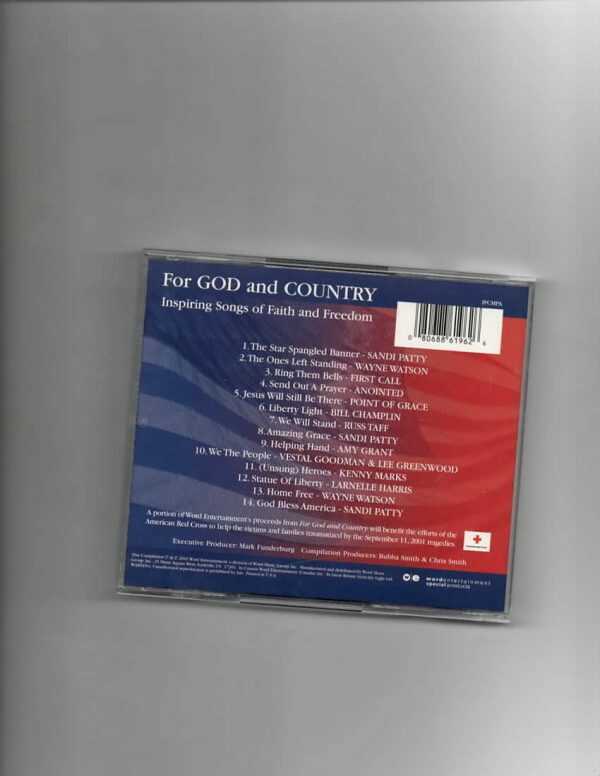 FOR GOD AND COUNTRY-BRAND NEW CD - Image 3
