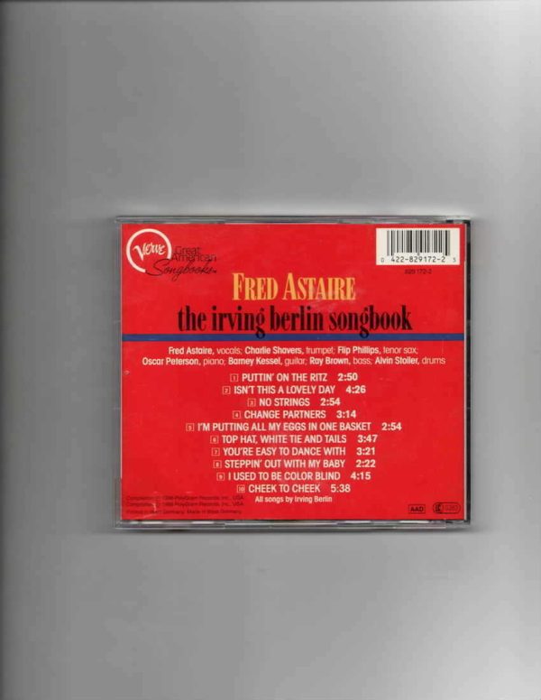 FRED ASTAIRE - IRVING BERLIN SONGBOOK-CD - Image 3