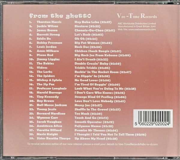 FROM THE GHETTO - CD - Various Artists - BRAND NEW - Image 3