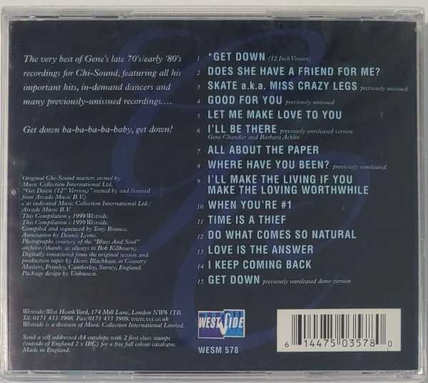 GENE CHANDLER - GET DOWN WITH THE GET DOWN   CD  BRAND NEW - Image 3