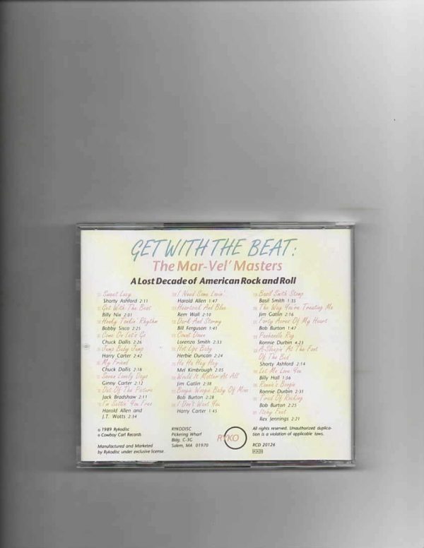 GET WITH THE BEAT - THE MAR-VEL MASTERS CD - Image 3
