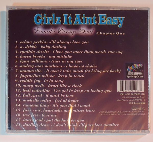 GIRLZ - IT AIN'T EASY   FEMALE GROUP SOUL  VOL 1   CD BRAND NEW - Image 3