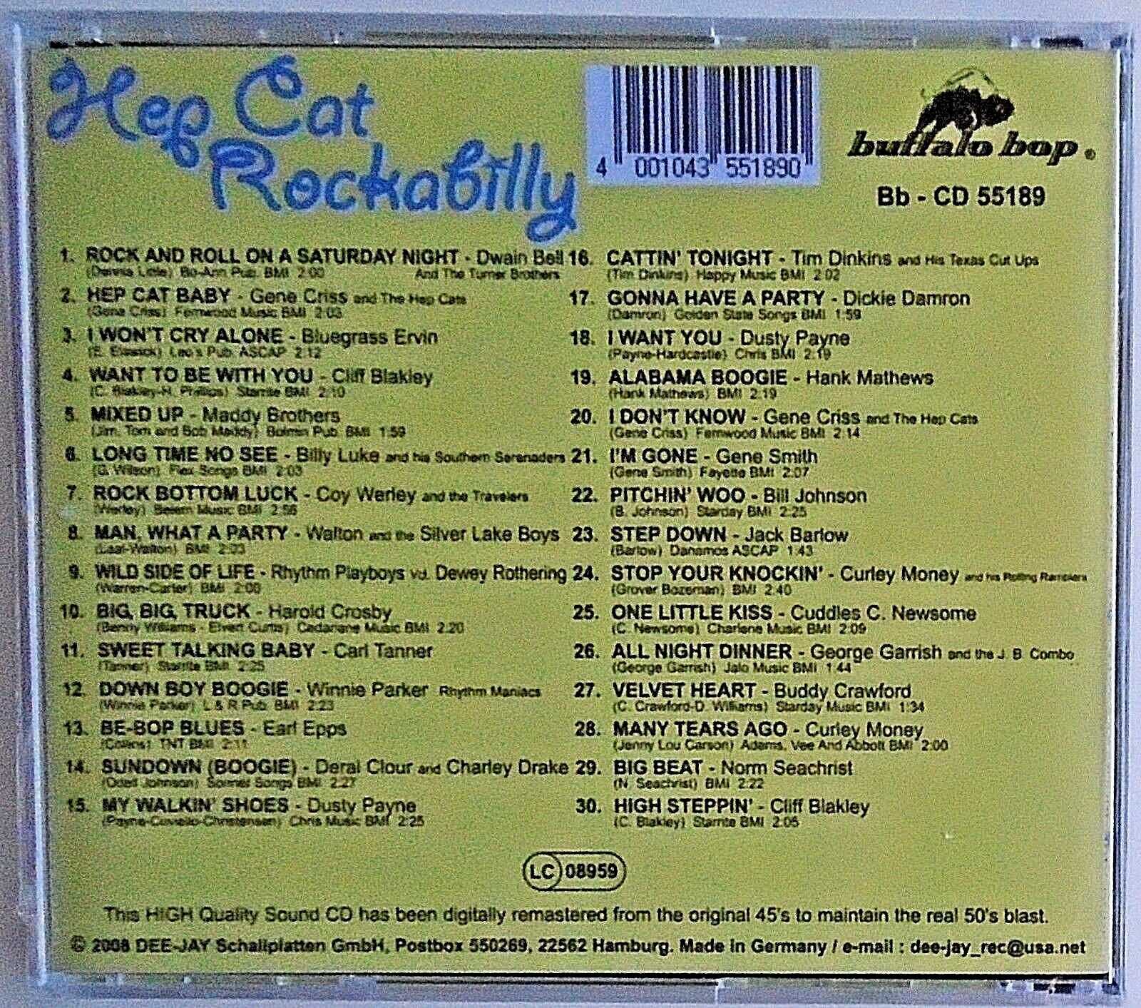 HEP CAT ROCKABILLY - CD - BRAND NEW - Image 3