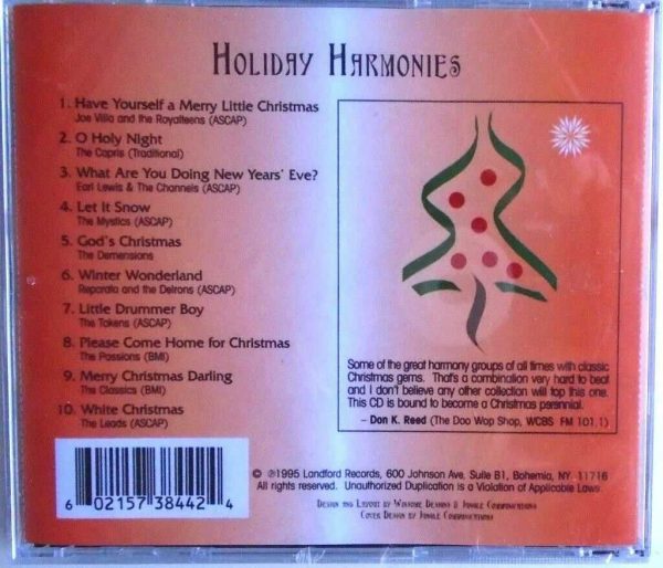 HOLIDAY HARMONIES - CD - Landlord Records Presents - BRAND NEW - Image 3