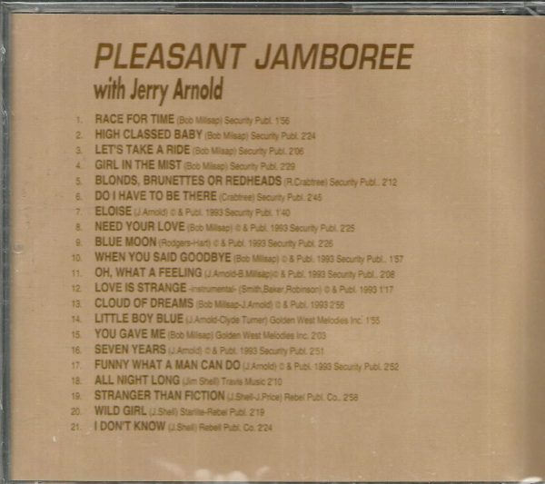 JERRY ARNOLD CD - Pleasant Jamboree BRAND NEW   21 Tracks - Image 3
