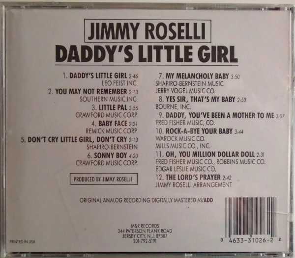 JIMMY ROSELLI - CD - Daddy's Little Girl - BRAND NEW - Image 3