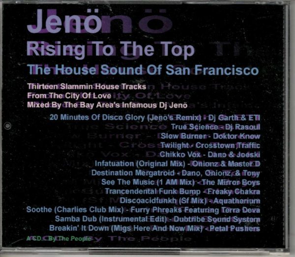 Jeno -Rising to the Top: House Sound of San Francisco - CD - Image 3