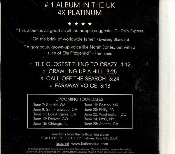 Katie Melua - CD Sampler - Image 3