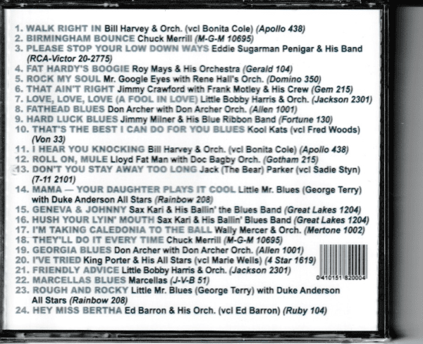 LOST R&B SHOUTERS CD VOL 4 ROCK MY SOUL - BRAND NEW - Image 3