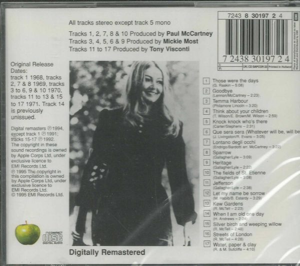 MARY HOPKIN CD - THOSE WERE THE DAYS    Brand New    17 Great Tracks - Image 3
