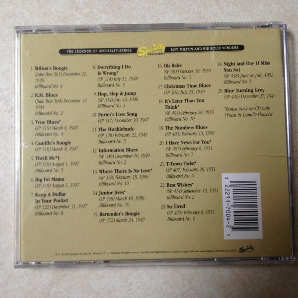 MILTON, ROY - AND HIS SOLID SENDERS AUDIO CD - Image 3