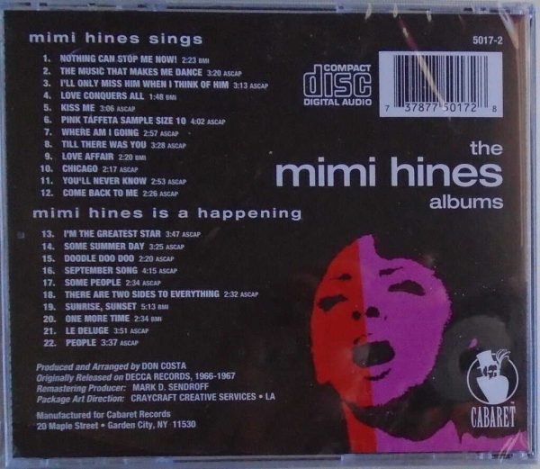 MIMI HINES - CD - The Mimi Hines Albums - BRAND NEW - Image 3