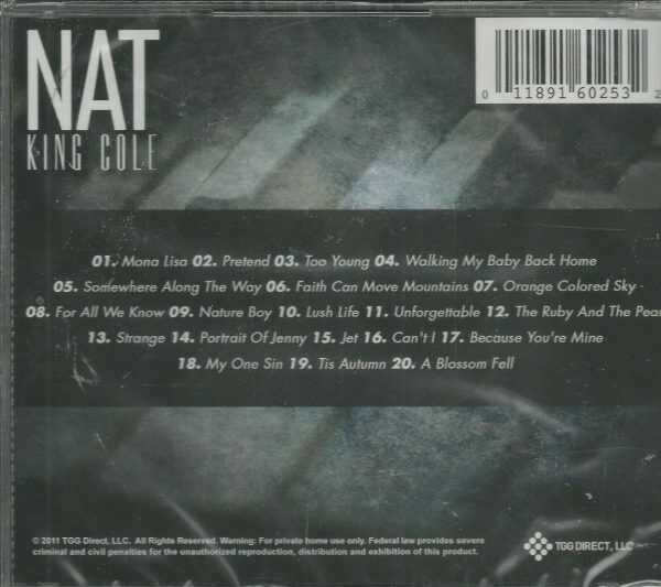 NAT KING COLE - MALE LEGENDS - 20 SONGS - CD - BRAND NEW - Image 3