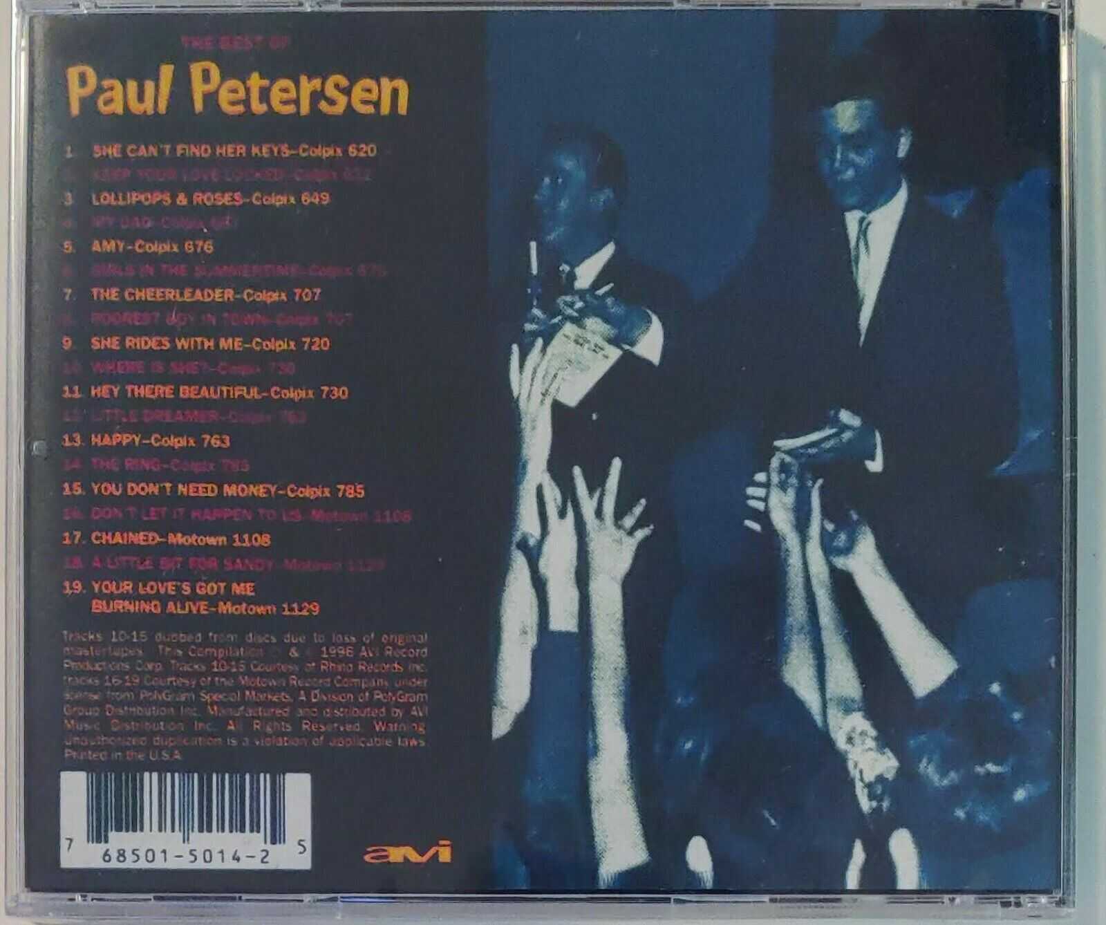 PAUL PETERSEN - BEST OF CD BRAND NEW - Image 3