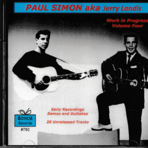 PAUL SIMON AKA JERRY LANDIS - WORK IN PROGRESS VOL 4 CD - BRAND NEW