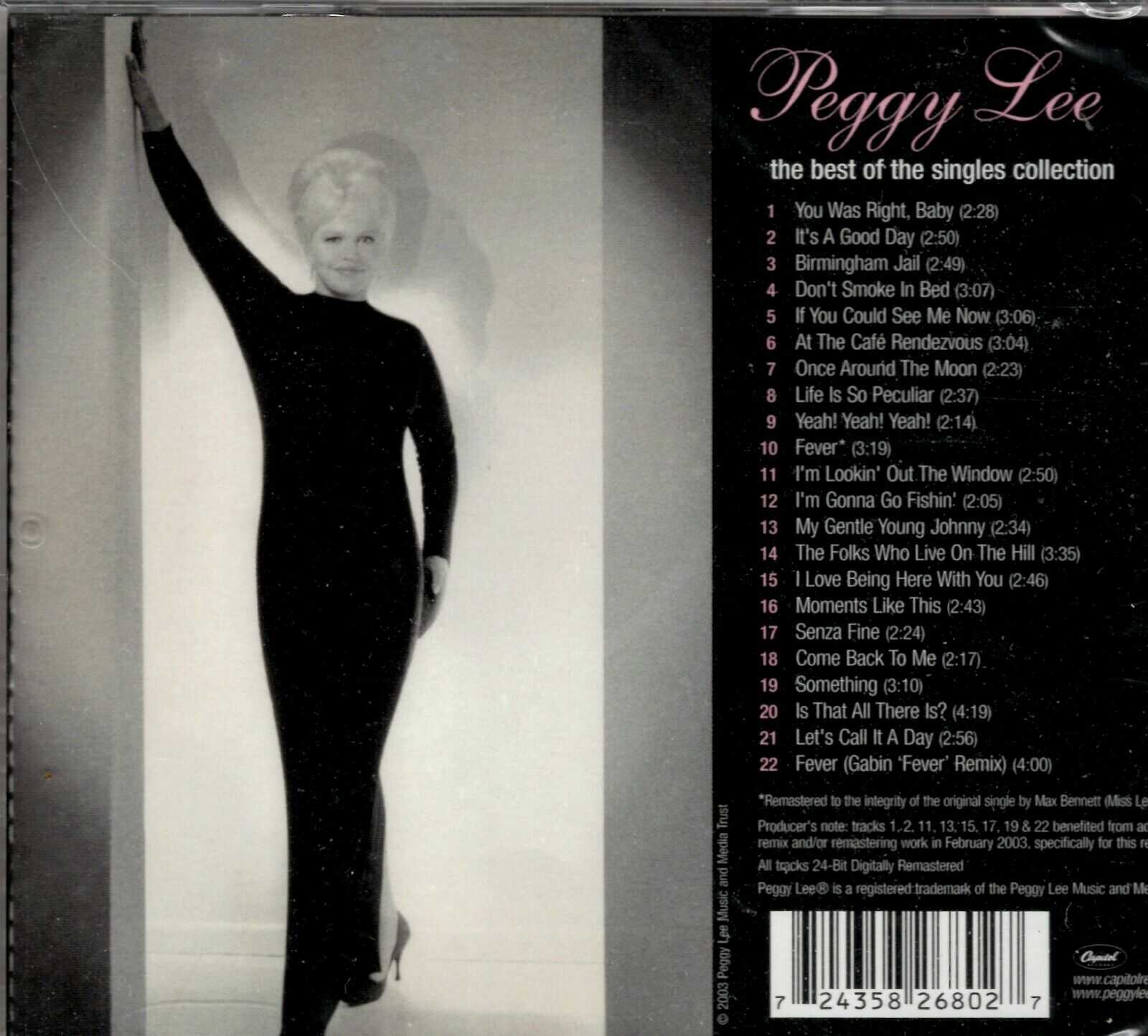 Peggy Lee - The Best Of The Singles Collection - CD - Brand New - Image 3
