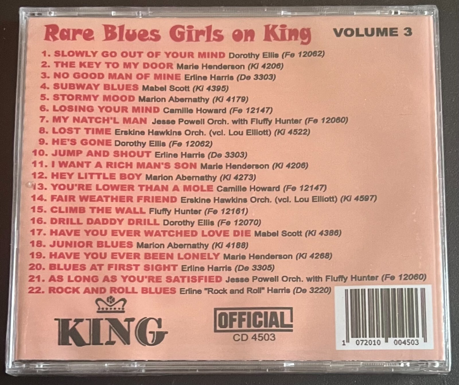 RARE BLUES GIRLS ON KING - VOL 3 - CD BRAND NEW - Image 3