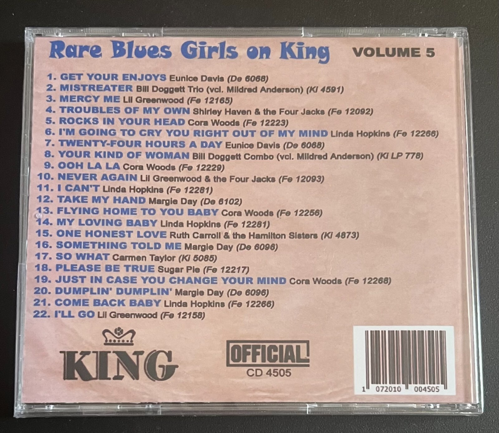 RARE BLUES GIRLS ON KING - VOL 5 - CD BRAND NEW - Image 3
