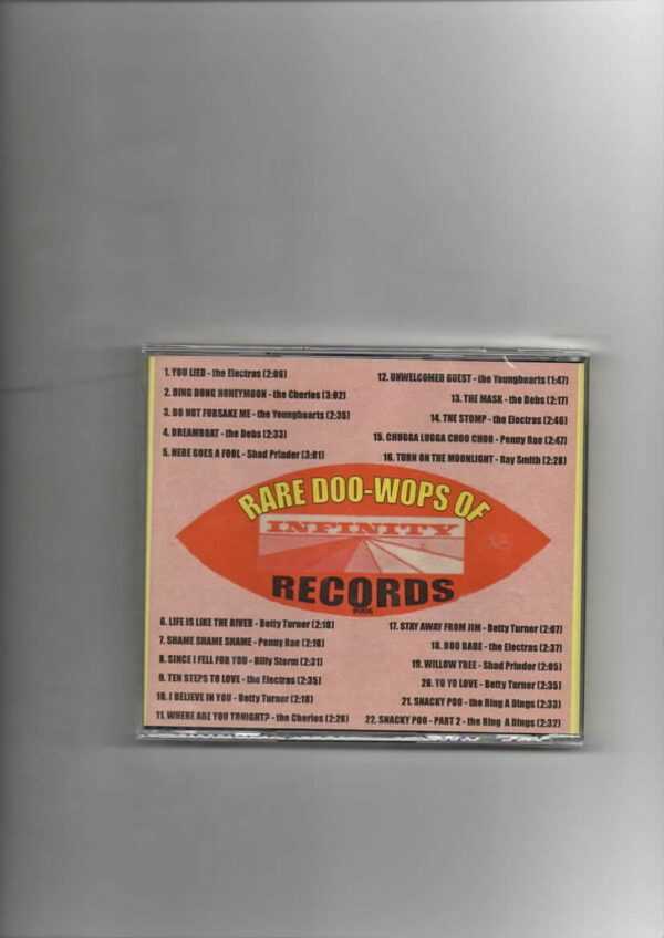RARE DOO-WOPS OF INFINITY RECORDS-BRAND NEW CD - Image 3