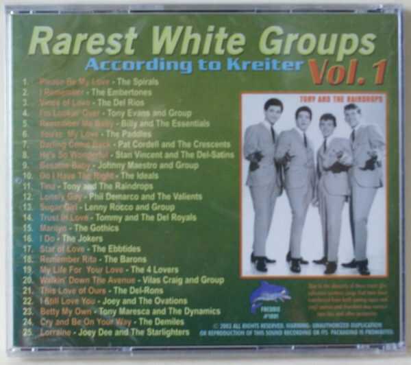 RAREST WHITE GROUPS ACCORDING TO KREITER - VOL. 1 - CD  - BRAND NEW - Image 3